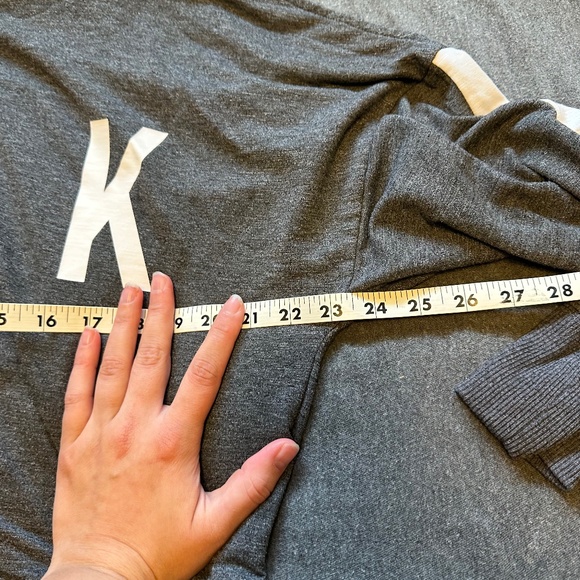Pink Peek-a-boo Sleeve Crewneck - Picture 9 of 11